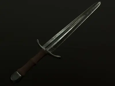 steel sword  3D model
