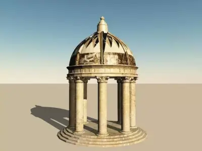Roman Dome Garden Folly 3D model