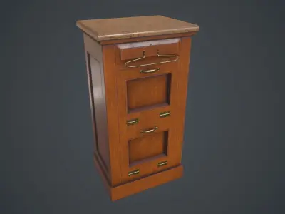 big bang theory Cabinet 01 Low-poly 3D model purchase
