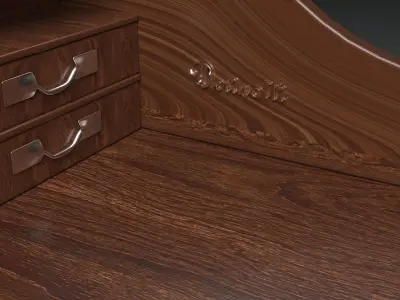 antique table Free 3D model