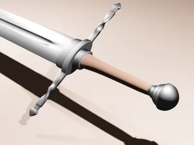 sword Low poly 3D model
