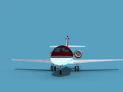 Dassault Falcon 20 V01 3D model