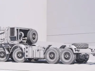 Custom vehicle 8x8 3d model 3D model