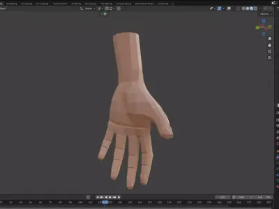 Hand-base model 3D model