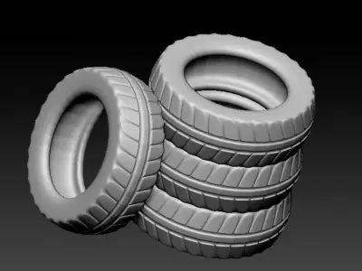 car tire  3D model