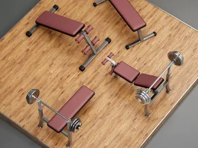 Gym Equipment I 3D model