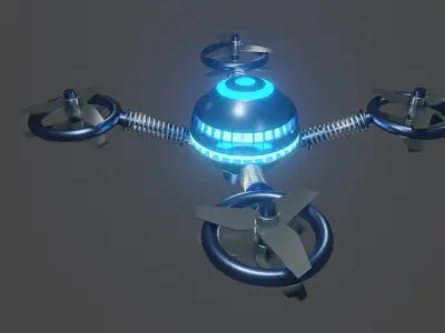 Sci-Fi Space Drone 3D Model 3D model