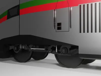 TGV TRAIN alboraq MAROC 3D model