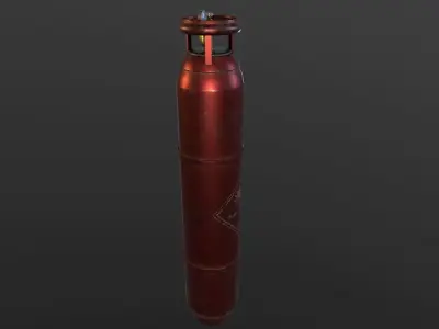 Gas Cylinder Free low-poly 3D model