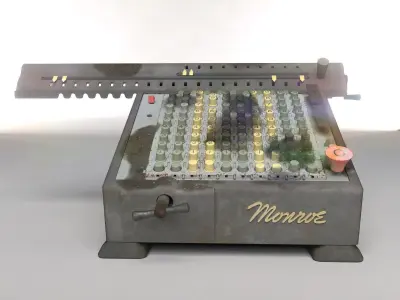 Antique 1950 Calculator 3D model