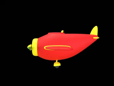 Plane  Low Poly 3D Model 3D model
