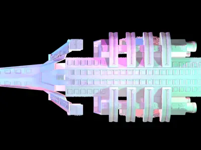 Spaceship FREE Free low-poly 3D model