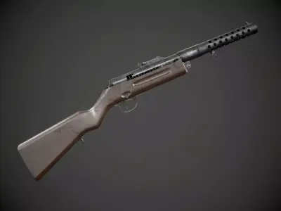 Schmeisser MP-28 Rifle AAA Game Ready Weapon FPS Asset Low-poly 3D model purchase