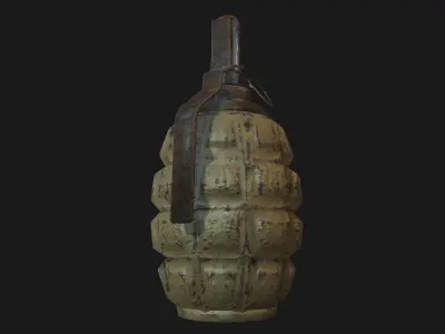 grenade Low-poly 3D model buy