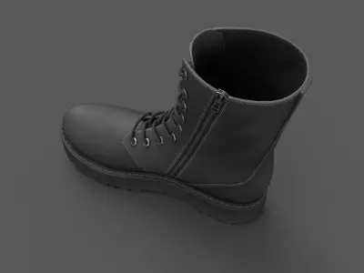 Female Boots Game Ready Low-poly 3D model