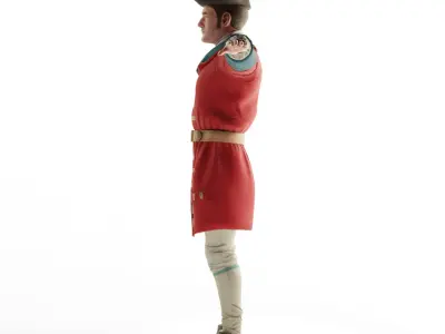 British Soldier uniform 1800s style 3D model