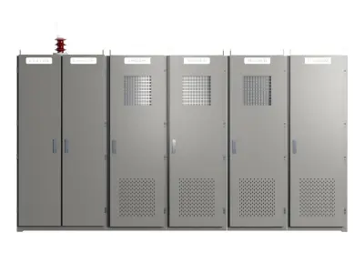 Switchboard 07 Low-poly 3D model