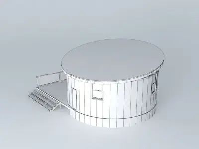 Round House Cabin Free 3D model