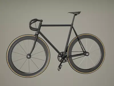 Bike 01 Low-poly 3D model