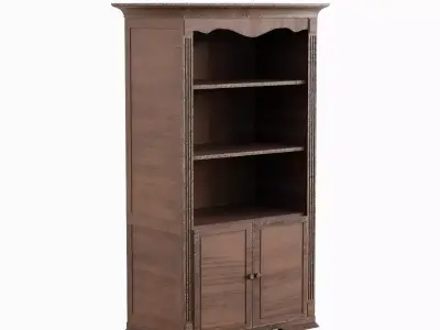 Antique Cupboard Set Low-poly 3D model