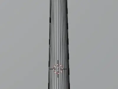 Low-poly Cylindrical Hammer Free low-poly 3D model