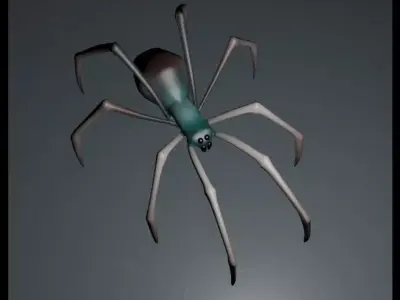 Spider - low poly Low-poly 3D model