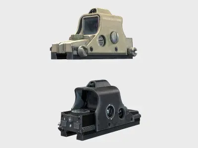 Optical Scope 102 Low-poly 3D model