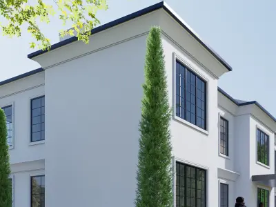 House Low-poly 3D model 4