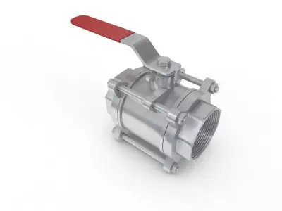 Valve Ball steel for industrial 3D model