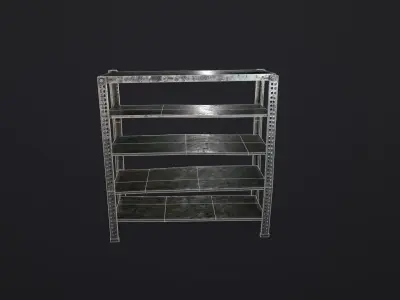 Metal Rack PBR Free low-poly 3D model