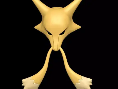 Pokemon Abra Kadabra mask 3D print model
