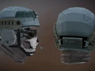 Military Soldier Helmet 3D model