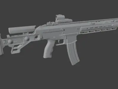 weapon gun 2 Low-poly 3D model