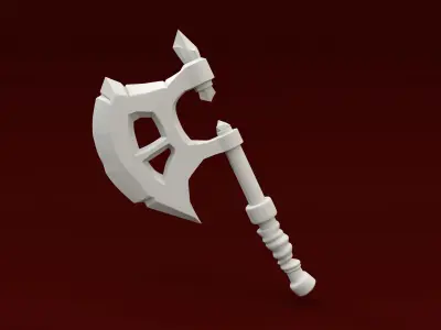Axe weapon Low-poly 3D model buy