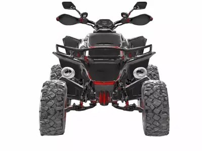 Futuristic Sport ATV Quad Bike Off-Road Vehicle 3D model
