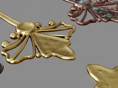 Old key 3D model