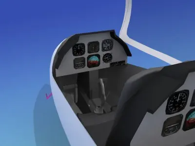 Duo Discus Sailplane 3D model 4
