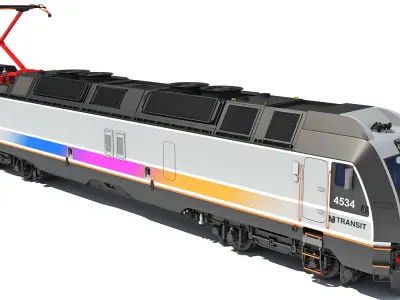 NJ Transit Locomotive Train 3D model
