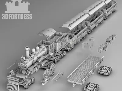 steam train remake 3D print model