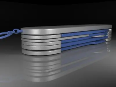 Swiss Knife for self-defence Free 3D model