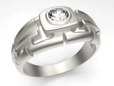 Industrial ring 3D print model