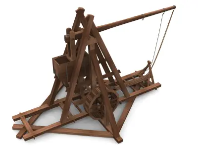 Medieval Trebuchet  3D model