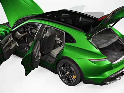 Porsche Taycan Turbo S 2022 3D model