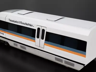 Transrapid TR08 Maglev Train 3D print model