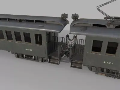 NEW HAVEN Electric Multiple Unit Low-poly 3D model