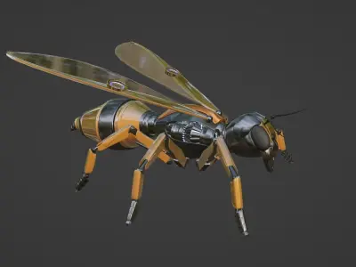 Wasp robot 3D model