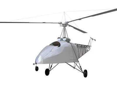 Vought Sikorsky VS300 3D model