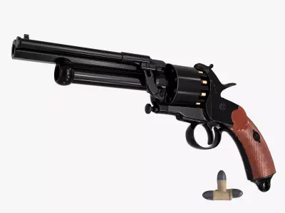 LeMat revolver Low-poly 3D model buy