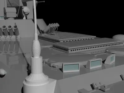 APC Armoured Personnel Carrier Low-poly 3D model