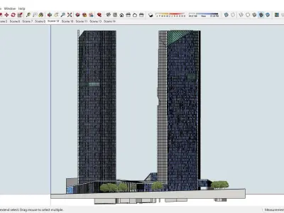 Sketchup Commercial Complex 109 3D model